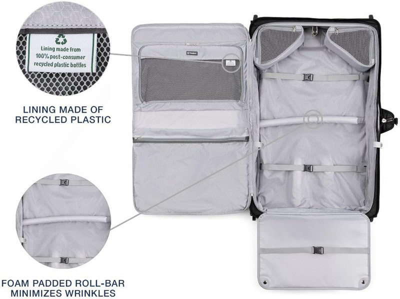 Maxlite 5 Softside Lightweight Carry-On Upright 2 Wheel Rolling Garment Bag, 22- gallery