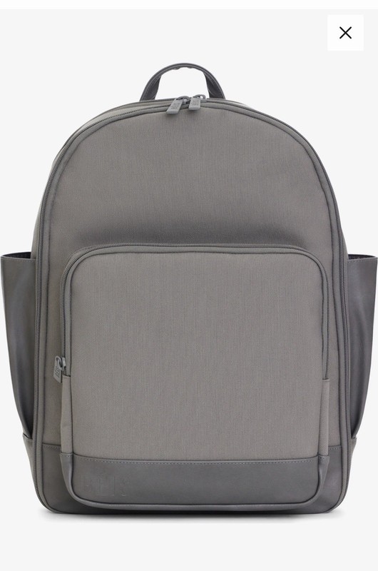BÉIS Travel Backpack Gray, Adjustable Straps, Luggage Sleeve, Bottle Pocket gallery