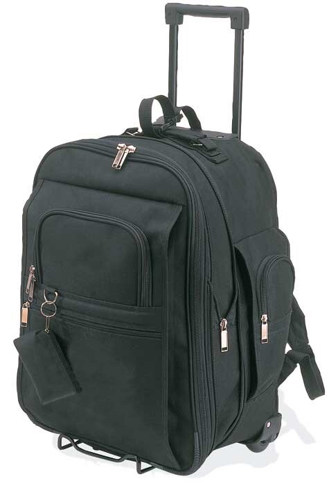 19″ Expandable Rolling Travel Backpack TSA Approved Carry On Wheeled Luggage