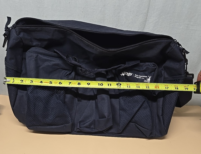 Weekender Duffel Bag with Shoulder Strap Mesh Front & Side Pockets Navy AARP gallery