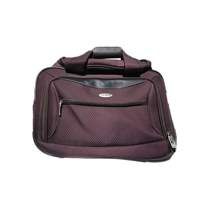 Samsonite Burgundy Softside Carry-On Travel Bag Overnight Tote NWT #1 #6