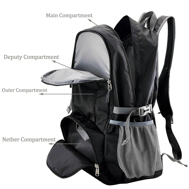 Packable Backpack 35L Water Resistant Hiking Travel Daypack Lightweight gallery