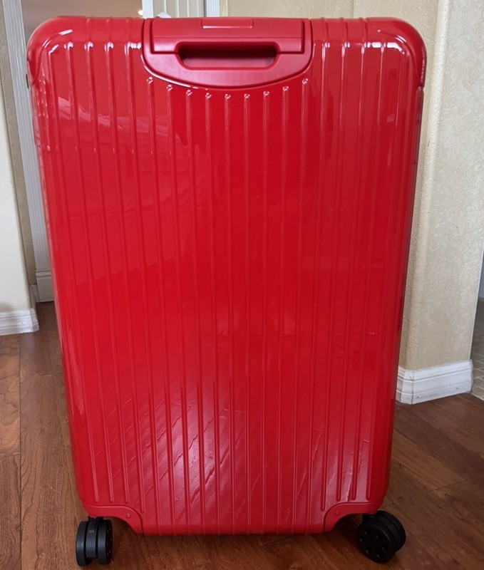 RIMOWA Essential Check-In Large 30-Inch Gloss Red Wheeled Suitcase