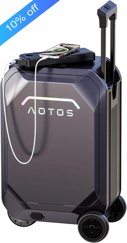 2026 20” Smart Ridable Electric Suitcase 31L Travel Riding Luggage Scooter