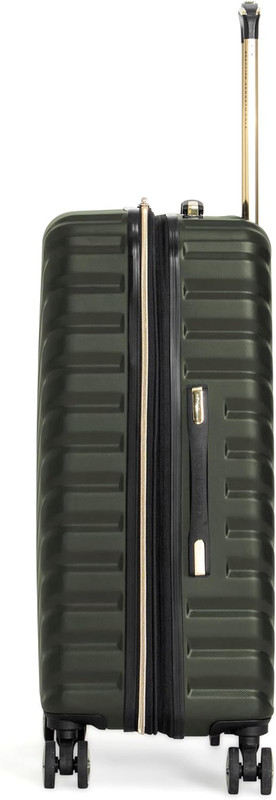 Madison Square Lightweight Hardside Chevron Expandable Spinner Luggage, Olive, 2 gallery