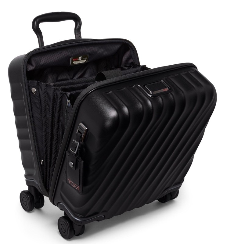 NEW Tumi 19 Degree SMALL COMPACT CARRY ON 4 Wheel Case - TEXTURED MATTE BLACK gallery