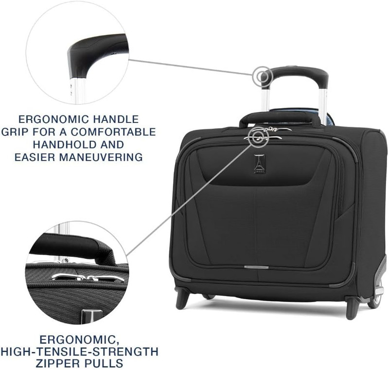 Maxlite 5 Softside Lightweight Rolling Underseat Tote Upright 2 Wheel Bag, Men a gallery