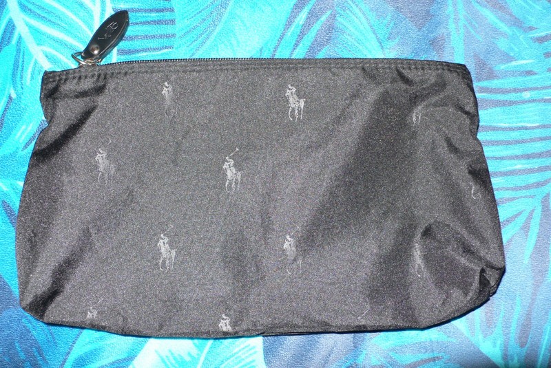 New POLO Ralph Lauren Unisex Toiletries Bag Travel Case Kit w/ Zip Closure Nice!