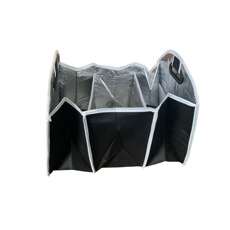 Trunk Car Foldable Cargo Divider Insualted Handled Collapsible Black Fold Up