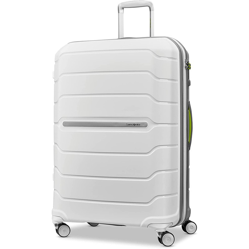 Samsonite Freeform 28″ Large Spinner Luggage, White/Grey