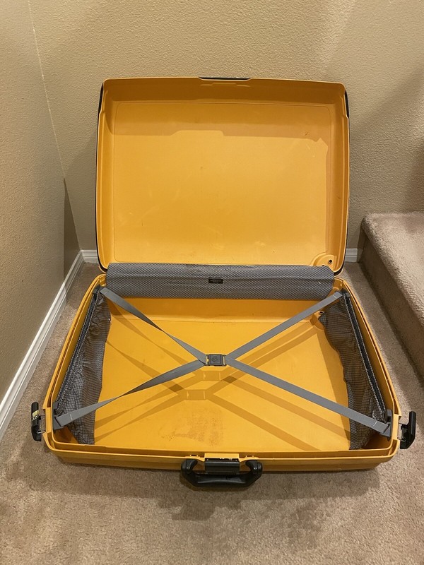 Samsonite Yellow Hardshell Cartwheel Style w/ Triple Latch Suitcase gallery