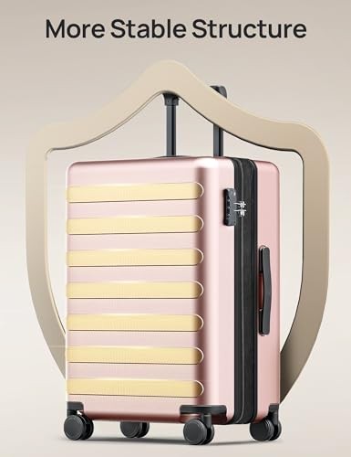 Medium Checked Luggage 24 Inch, Checking Checked 24-Inch 00-Pink (Expandable) gallery