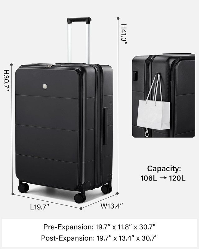 Hardside Expandable Large Checked Luggage, 28 Inch Top Opening Trunk Luggages wi gallery