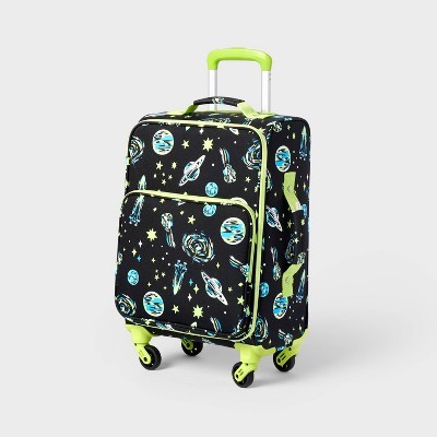 CAT & JACK KIDS' SOFTSIDE CARRY ON SPINNER SUITCASE - SPACE
