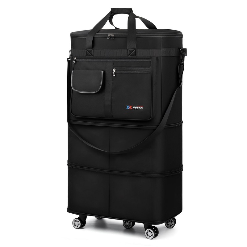 Rolling Duffle Bag 36in Expandable Foldable Luggage Bag With Expansion Zipper