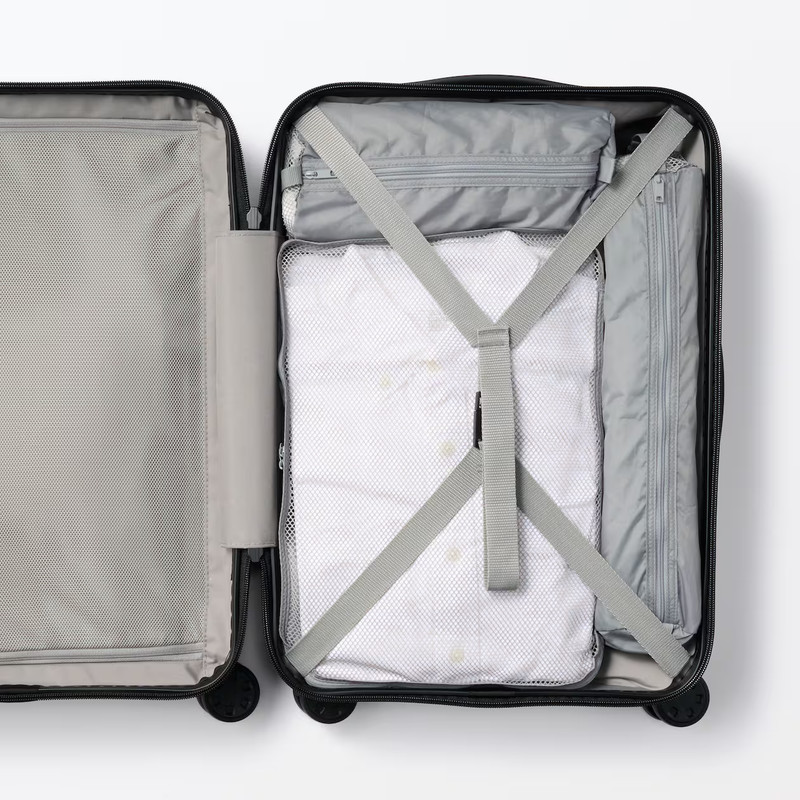 New Muji Polyester foldable Sorting Case Cylindrical Gray Color With 2 Size S/M gallery