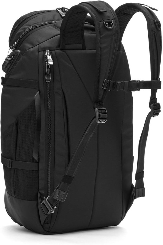 Venturesafe EXP35 Anti-Theft Backpack - Sleek & Secure Black Design gallery