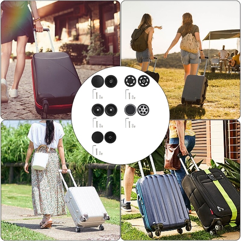 1PC Replacement Luggage Practical PVC Quiet Wheel for Travel Suitcases gallery