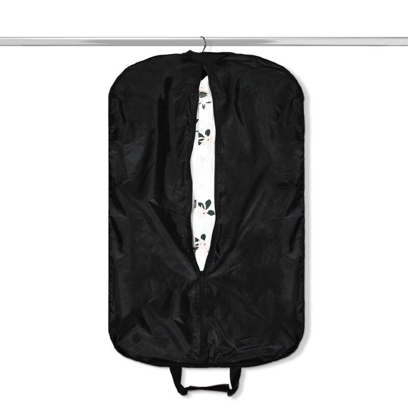 39" Business Garment Bag Cover Suits Dresses Clothing Foldable Pockets Navy Blue gallery