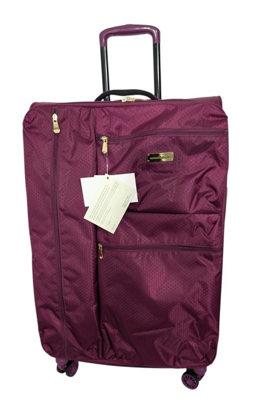 Samantha Brown 30″ Soft Side Spinner Luggage-Purple-NWT