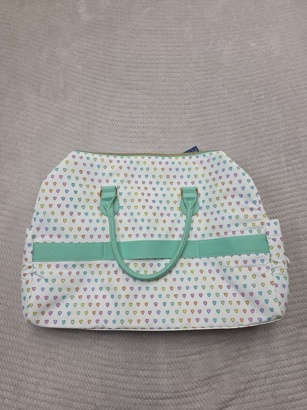 Roller Rabbit x Target Duffle Bag Multicolor Hearts Softside 20x9.5x12 gallery