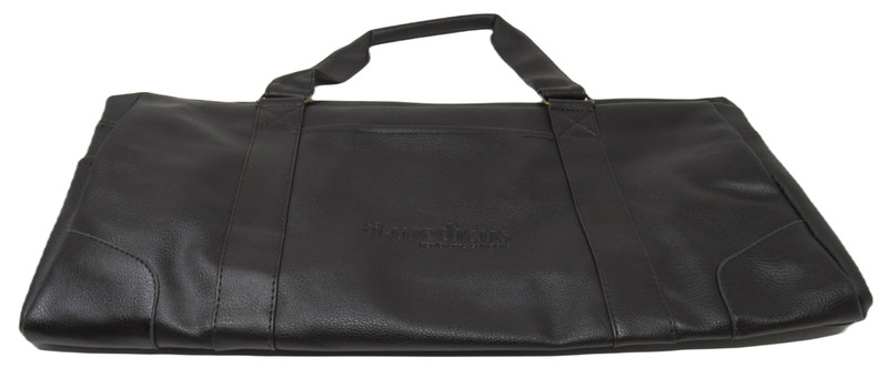 NEW Leed's Oxford 20" Weekender Executive Duffel Travel Bag Brown Faux Leather gallery