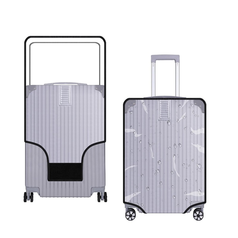24 Inch Luggage Cover Protector Bag PVC Clear Plastic Suitcase Cover Protecto...