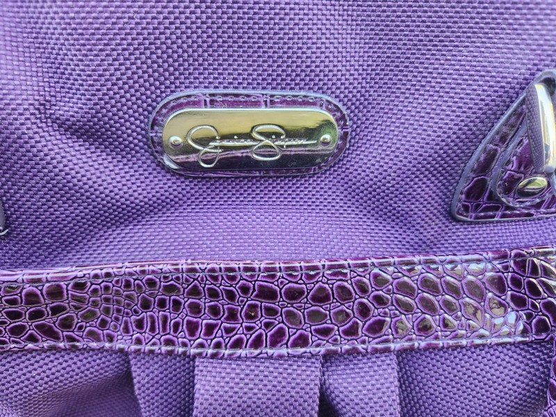 Jessica Simpson Rolling Carry-On Leopard Animal Print Bag Travel Luggage. Duffle gallery