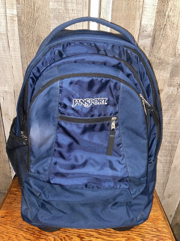 JanSport Driver 8 Rolling Backpack Wheeled Travel Bag - Blue TN89 gallery