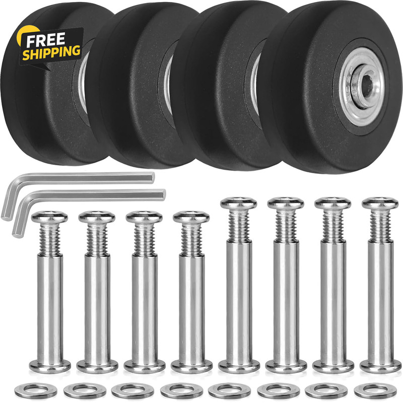 Luggage Suitcase Replacement Wheels 50Mm Diameter 1 7/8 Inch Wear-Resistant
