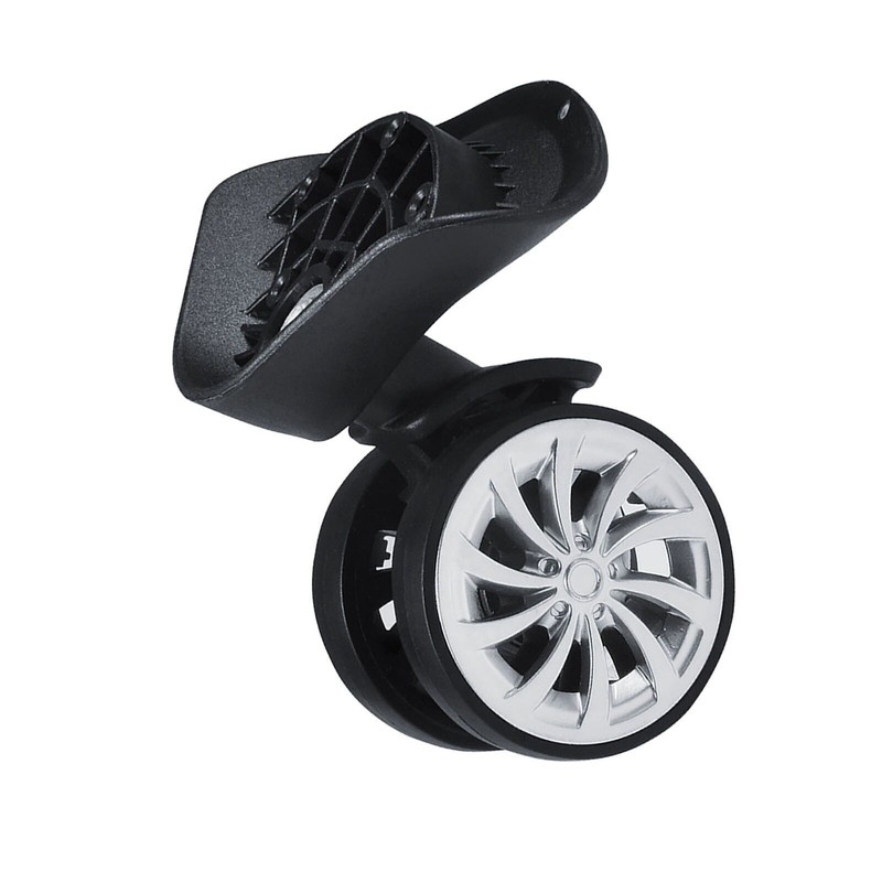2PCS Swivel Wheel Replacement Luggage Travel Suitcase Wheels Plastic