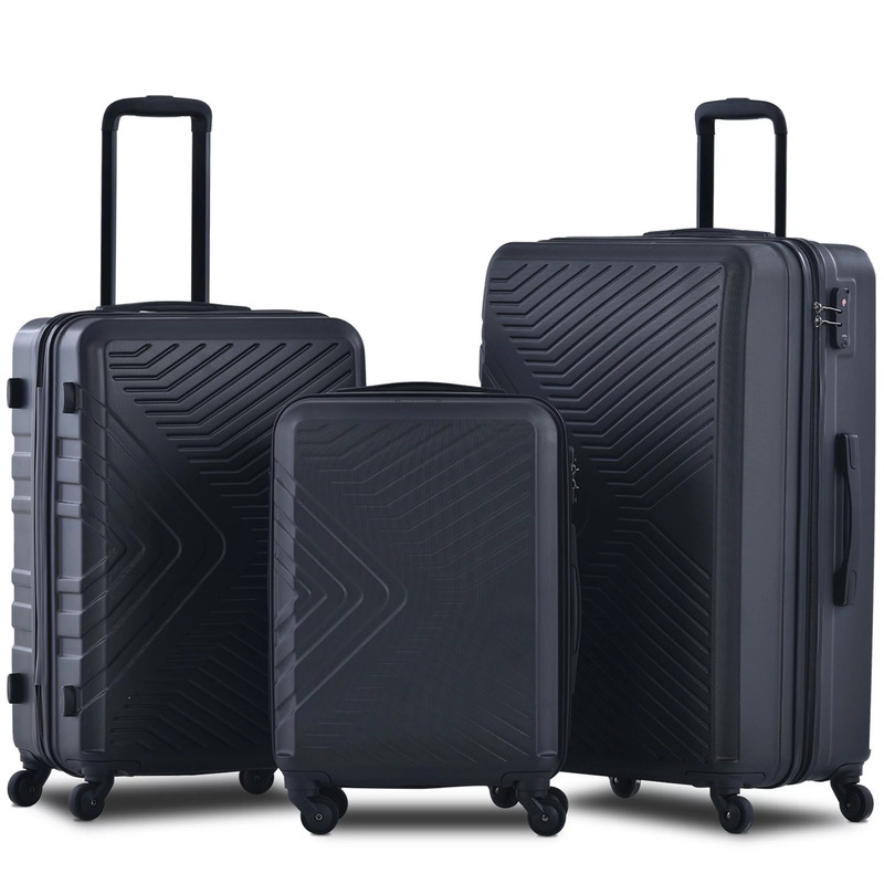 LUGGAGE SETS 3 Piece Hardshell Hardside Lightweight Suitcase Choose Your Color