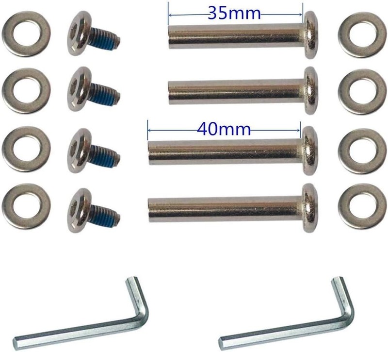 Compact Replacement Wheel Kit for Luggage & Skates - Includes Axles & Tools gallery