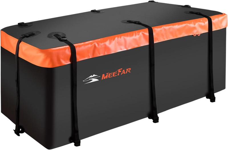 Hitch Mount Cargo Carrier Bag Soft Shell 100% Waterproof 16 Cubic Feet (58″ 24″