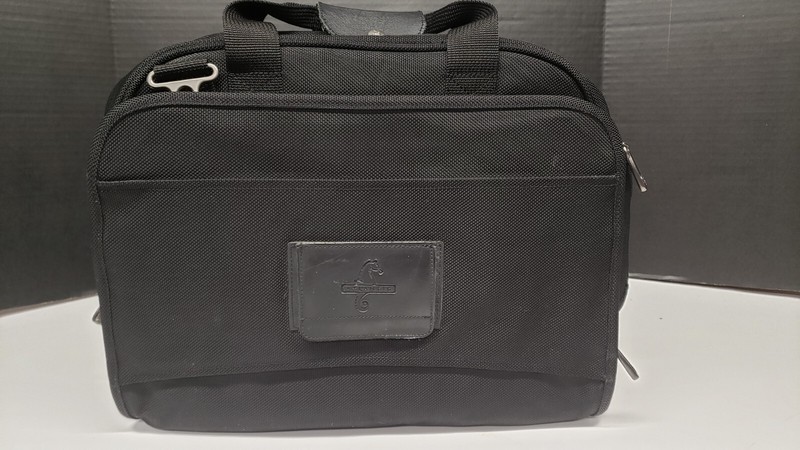 Atlantic Canvas Carry-On Luggage Travel Bag Adjustable Strap - Black gallery