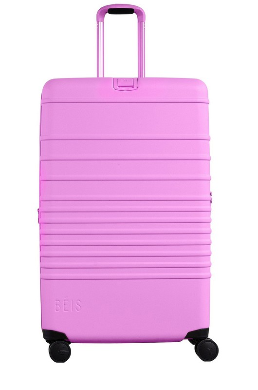 Beis The 22-Inch Expandable Carry-On Roller in Berry, NEW, Matte
