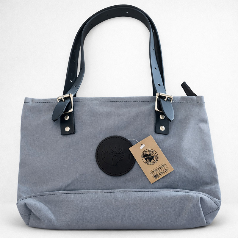 DULUTH PACK RMEF MARKET TOTE CANVAS BAG, GRAY, NEW w/TAGS, MADE IN USA
