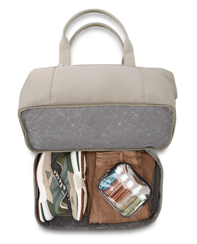 Samsonite Better than Basics Drop Bottom Weekender Duffle Bag, Limestone gallery