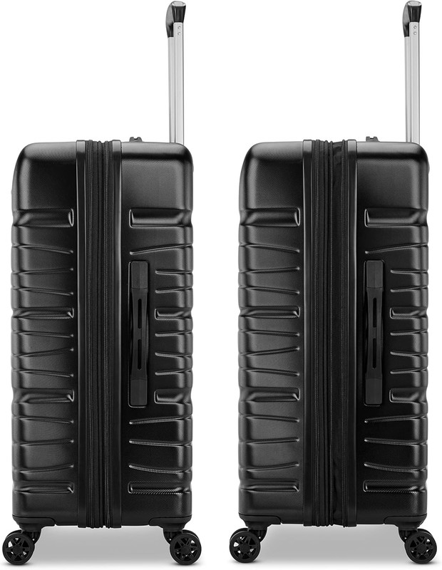 Samsonite Evolve SE Hardside Expandable Luggage with Spinners, Bass Black, 3PC S gallery