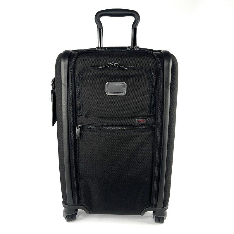 TUMI Alpha 3 Dual Access Expandable Carry On Black Ballistic Nylon