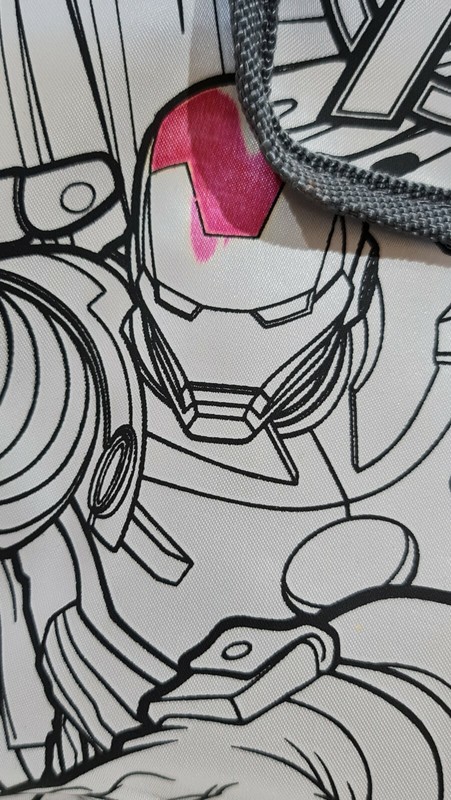 Marvel Avengers Color It Backpack create with markers stickers RARE loose no box gallery