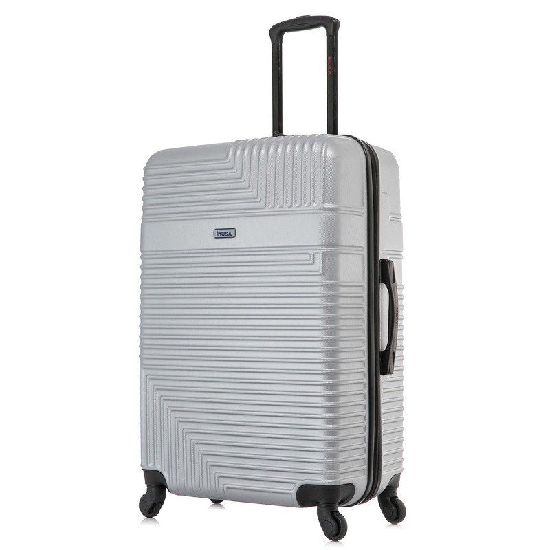 Lightweight Durable 28 Inch Hardside Suitcase W/ Spinner Wheels Gel Handle New