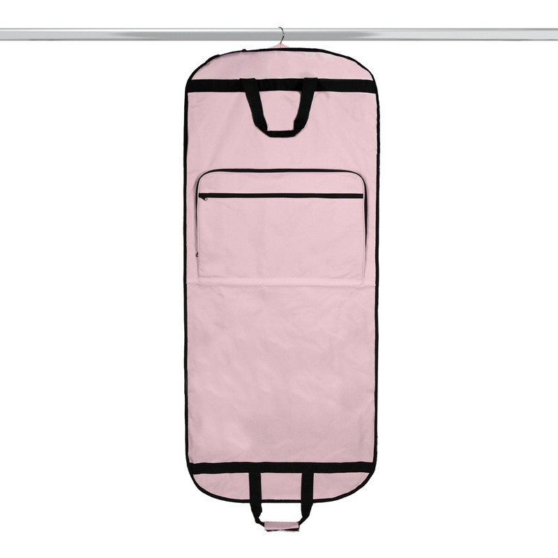 DALIX 60" Professional Garment Bag Cover Suits Pants Gowns Dresses Fold Pink gallery