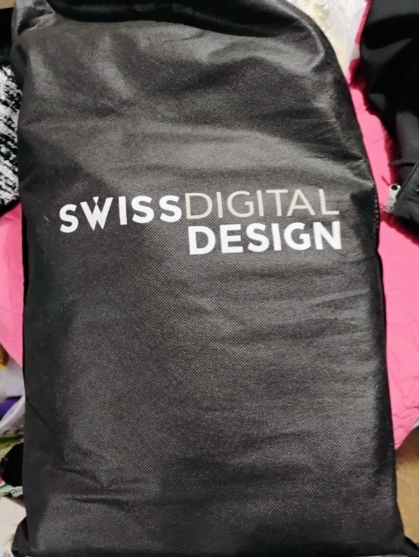 Swissdigital Design Black Backpack Multiple Compartments SD1645-01 gallery