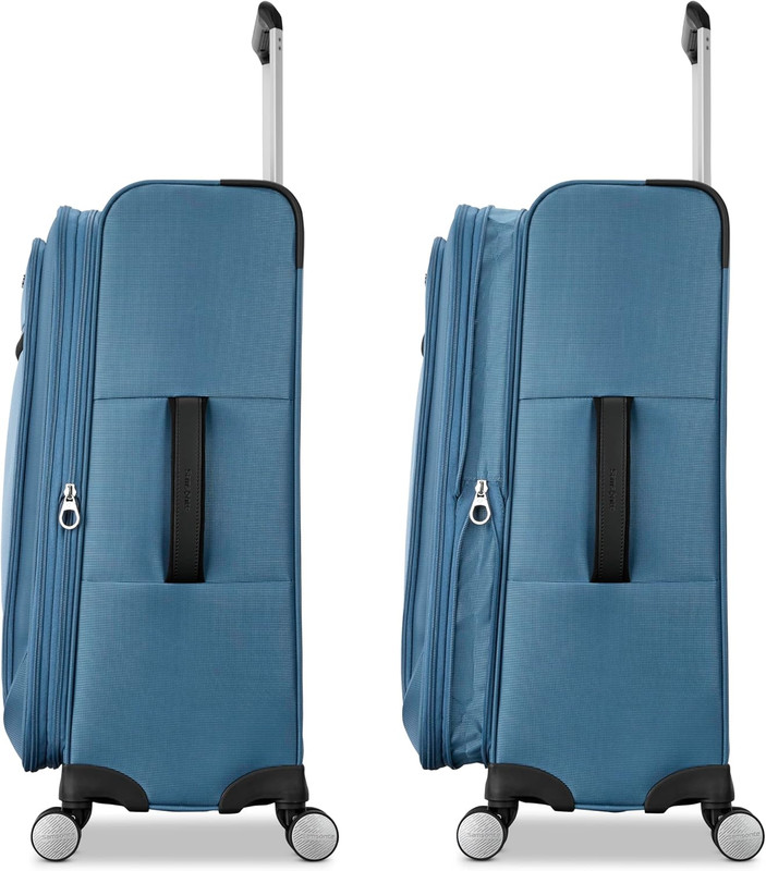 Expandable 21-Inch Carry-On Suitcase with 360° Spinner Wheels - CAPTAINS BLUE gallery