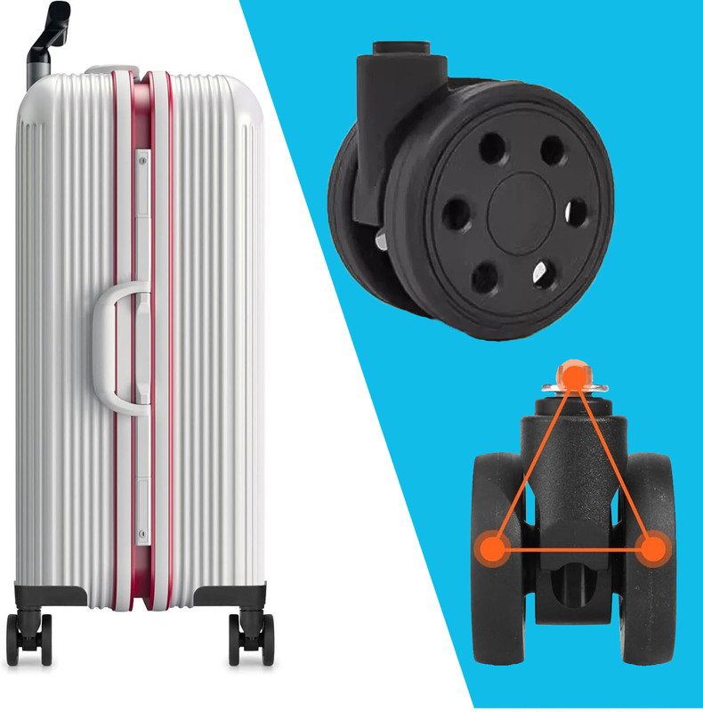 50mm/64mm Wheels for RIMOWA Luggage compartment wheel replacement wheel US gallery