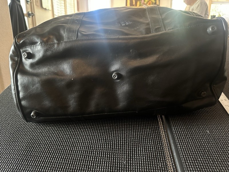 Vintage Giorgio Beverly Hills Black Travel Duffel Bag Retro Weekender Carry On gallery