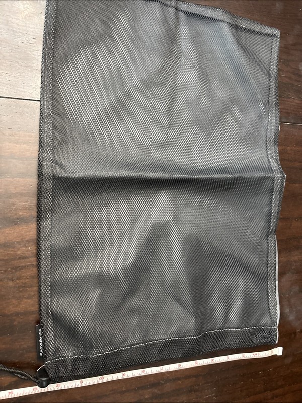 Samsonite Gray/Black Mesh Accessory Bag Dirty Clothes Shoes New gallery