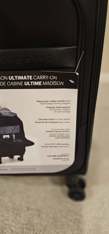 NEW Bugatti Madison Ultimate Collection Carry-On Bag Suitcase gallery