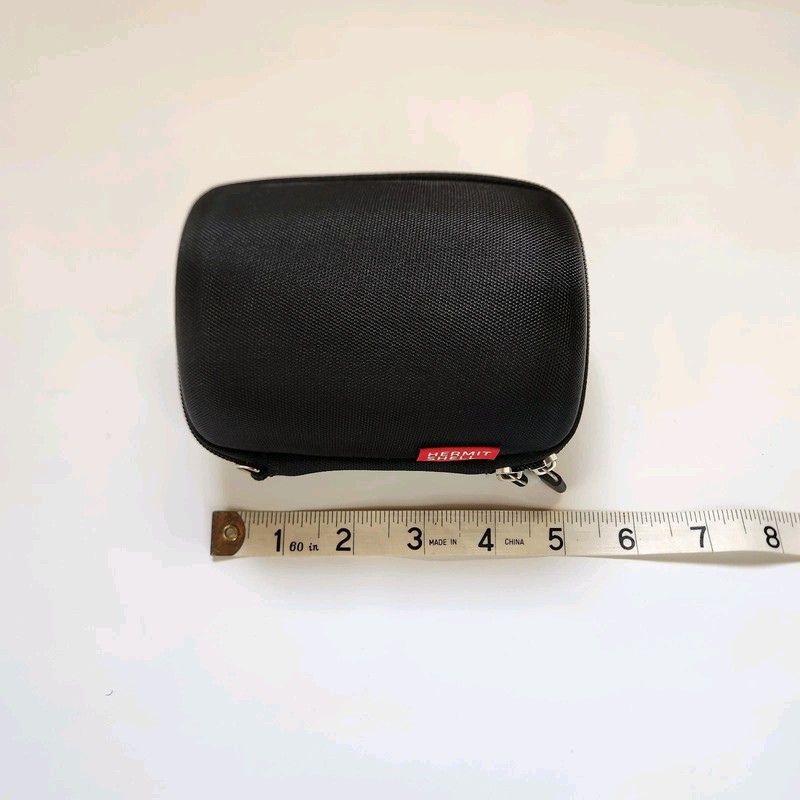 Hermit Shell Small Black With Divider Hard Zipper Case gallery